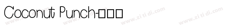 Coconut Punch字体转换